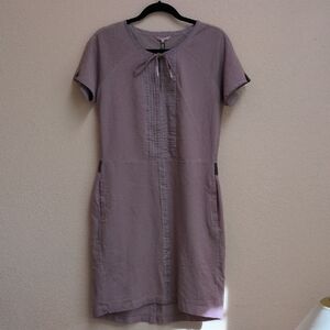 Elegant Purple Short Sleeve Dress